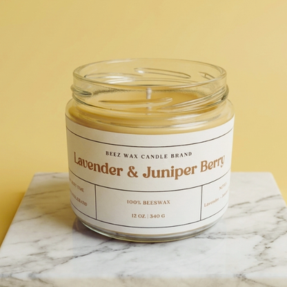 100% Beeswax Exclusive: Lavender & Juniper Berry